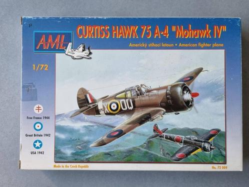 AML 72009 Curtiss Hawk 75 A-4 Mohawk IV 1:72, Hobby en Vrije tijd, Modelbouw | Vliegtuigen en Helikopters, Verzenden