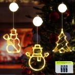 Kerstverlichting Raam Kerstboom + Sneeuwpop met Bezem +, Verzenden, Nieuw