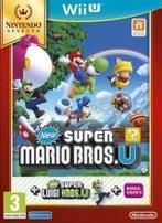 New Super Mario Bros. U + New Super Luigi U Selects - iDEAL!, Ophalen of Verzenden, Zo goed als nieuw