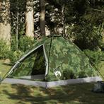 vidaXL Koepeltent 2-persoons waterdicht camouflage, Caravans en Kamperen, Verzenden, Nieuw, Tot en met 2