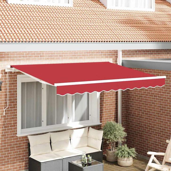 vidaXL Vervangingsdoek voor zonnescherm Rood 300 x 250 cm, Tuin en Terras, Zonneschermen, Nieuw, Verzenden