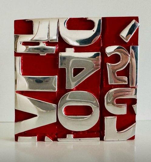 Karl Lagasse (1981) - GOD BLESS Red - Free delivery, Antiek en Kunst, Kunst | Schilderijen | Modern