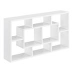 Wandrek Saputit met 8 vakken 85x16x48 cm wit, Huis en Inrichting, Woonaccessoires | Wandplanken en Boekenplanken, Verzenden, Nieuw
