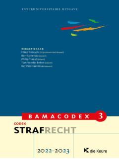 BAMACODEX 3 – Strafrecht 2022-2023 9789048644605, Boeken, Overige Boeken, Zo goed als nieuw, Verzenden