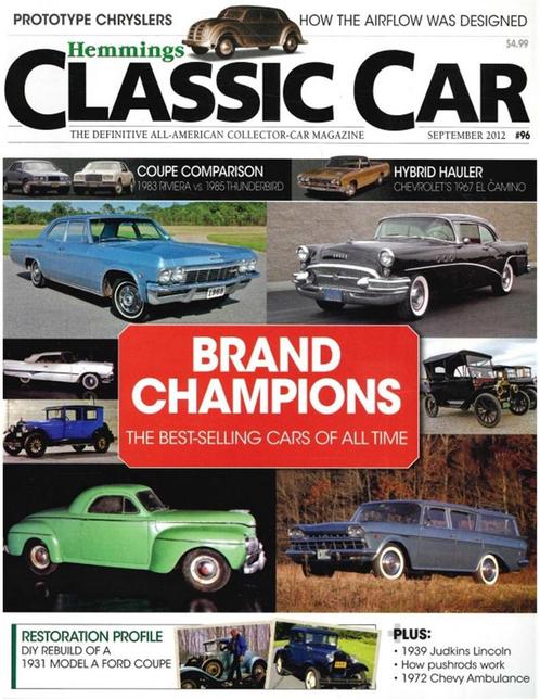 2012 HEMMINGS CLASSIC CAR MAGAZINE 96 ENGELS, Boeken, Auto's | Folders en Tijdschriften