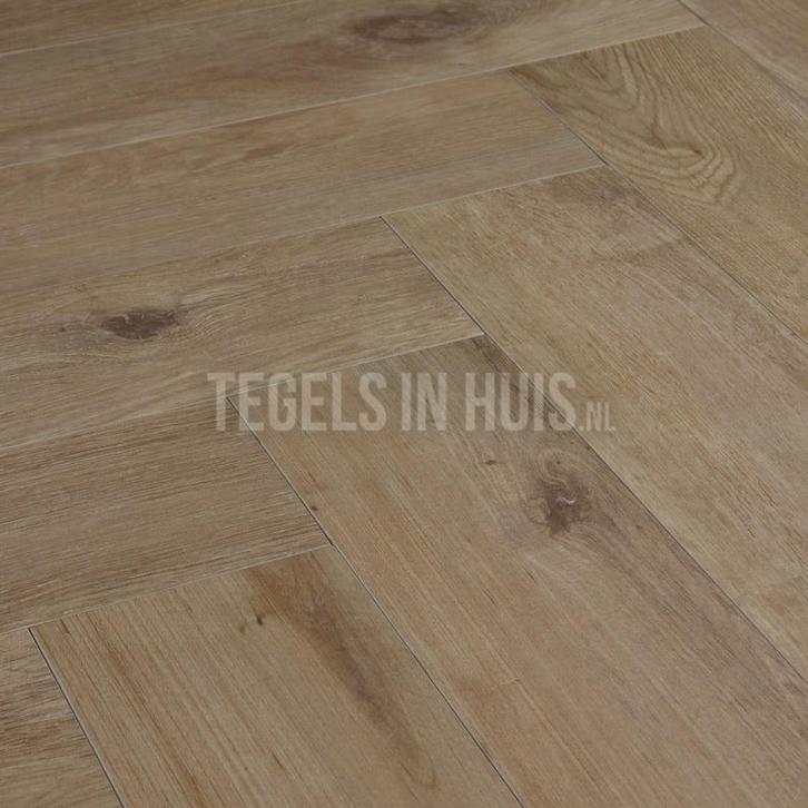 Keramisch parket tegel 15x60 beigebruin houtlook laminaat, Doe-het-zelf en Verbouw, Tegels, Nieuw, 10 m² of meer, Ophalen of Verzenden