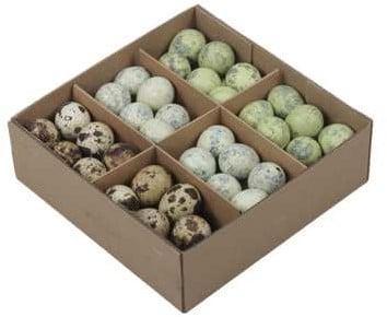 Kwarteleitjesmix pastelgroen doos 72 stuks uitgeblazen voor, Hobby en Vrije tijd, Knutselen, Nieuw, Ophalen of Verzenden