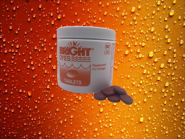 Lekdetectie | lekkage | oranje  kleurstof tabletten., Doe-het-zelf en Verbouw, Overige Doe-het-zelf en Verbouw, Nieuw, Verzenden