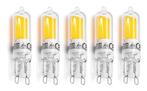 G9 steeklampje - 5 stuks - LED 2,2W - warmwit 3000K - vervan, Verzenden, Nieuw