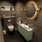 MONDIAZ FOWY toiletmeubel 100cm kleur army. Waskom positie, Ophalen of Verzenden, Nieuw, Bad