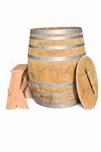 Eiken wijnvat 400L - ijsbad - complete set!, Tuin en Terras, Bubbelbaden en Hottubs, Ophalen of Verzenden, Nieuw, Trap, Vast