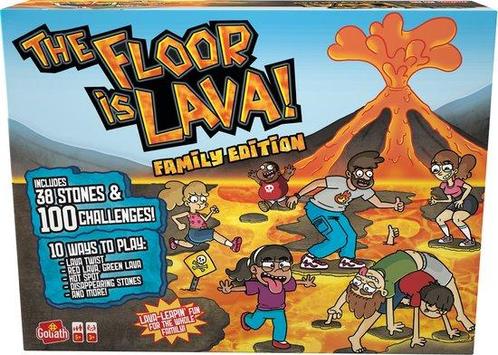 Goliath The Floor is Lava Family Edition - Actiespel -, Kinderen en Baby's, Speelgoed | Overig, Zo goed als nieuw, Ophalen of Verzenden