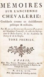 Sainte-Palaye - Ancienne Chevalerie - 1759