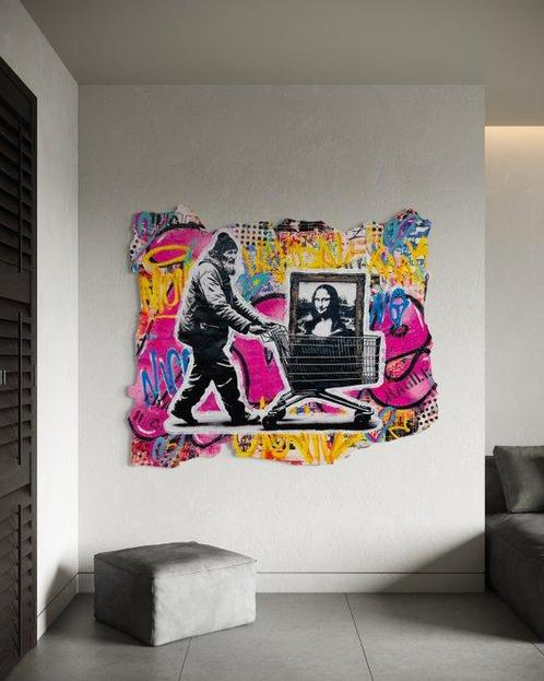 AIIROH (1987) x SINAO (1981) - Art in Cart - XXL [100%, Antiek en Kunst, Kunst | Schilderijen | Modern