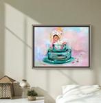 Isabel Tapias T - Mientras Petunia me espera para jugar. NO, Antiek en Kunst