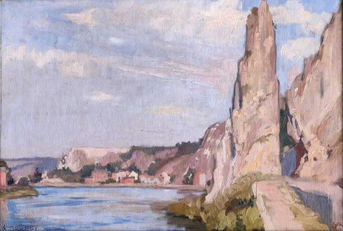 Eugène Mahaux (1876-1946) - la Mosa nei pressi di Rocher, Antiek en Kunst, Kunst | Schilderijen | Klassiek