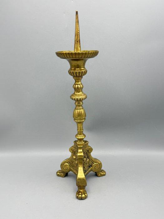 Decoratieve messing penkandelaar met cherubijnen en, Antiek en Kunst, Kunst | Niet-Westerse kunst