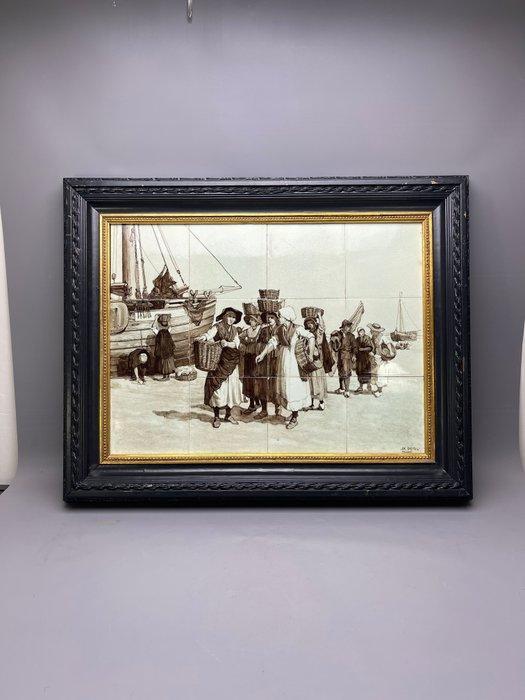 Tegel - De Distel - 1910-1920, Antiek en Kunst, Kunst | Designobjecten