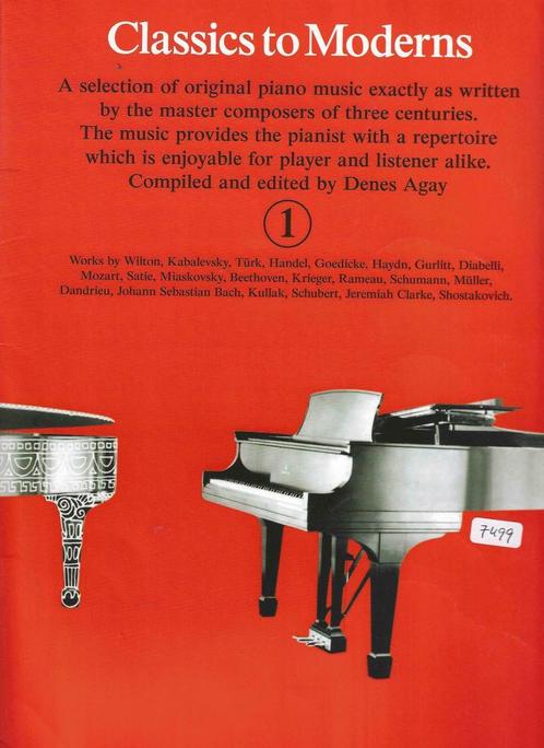 piano Classics to Modern bladmuziek [317], Muziek en Instrumenten, Bladmuziek, Piano, Les of Cursus, Gebruikt, Klassiek, Ophalen of Verzenden