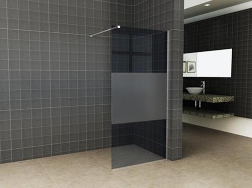 Slim glasplaat ged.mat rookglas 1000x2000 8mm nano, Doe-het-zelf en Verbouw, Sanitair, Nieuw, Verzenden