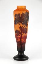Daum Frères, Nancy - Vaas - Glas - H. 58 cm, Antiek en Kunst, Antiek | Glas en Kristal