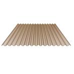 PVC lichtplaat | Dakplaat | 70/18 | 1,0 mm | Brons