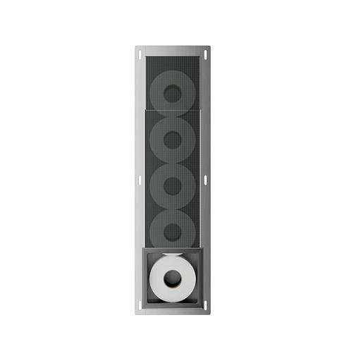 Reserverolhouder Inbouw BWS Milan Gunmetal, Doe-het-zelf en Verbouw, Sanitair, Bad, Nieuw, Ophalen of Verzenden