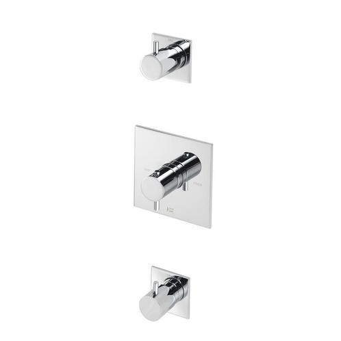 Inbouw Douchekraan Hotbath Laddy Thermostaat 2 Stopkraan, Doe-het-zelf en Verbouw, Sanitair, Kraan, Nieuw, Chroom, Ophalen of Verzenden