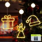 Kerstverlichting Raam Kerstengel + Kerstmuts + Kerstcadeau -, Diversen, Kerst, Verzenden, Nieuw