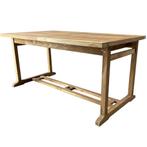 Rechthoekig uitschuifbare dining tuintafel 160-220x90xH76, Tuin en Terras, Tuintafels, Ophalen of Verzenden, Nieuw, Teakhout