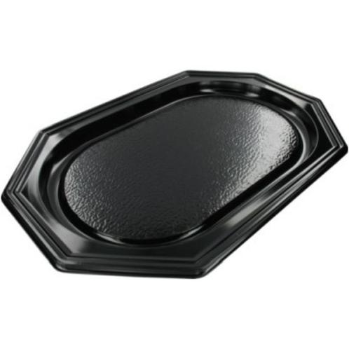 Cateringschaal 8-hoek zwart - 55 cm - Doos met 100 stuks, Zakelijke goederen, Partijgoederen en Retail | Verpakking en Verzending