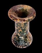 Oud-Romeins Atypische glazen flacon met marmering /