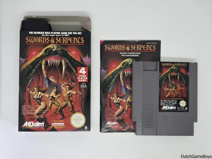 Nintendo Nes – Sword And Serpents - FRA, Spelcomputers en Games, Games | Nintendo NES, Gebruikt, Verzenden