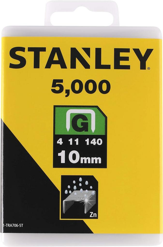 Stanley nietjes 10 mm type G 5000 stuks, Doe-het-zelf en Verbouw, IJzerwaren en Bevestigingsmiddelen, Nieuw, Verzenden