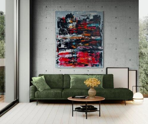 Jovan Srijemac (1962) - Abstract landscape - XXL, Antiek en Kunst, Kunst | Schilderijen | Modern