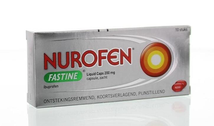 Nurofen Fastine liquid capsules 200 mg - 10 stuks, Diversen, Verpleegmiddelen, Nieuw, Verzenden