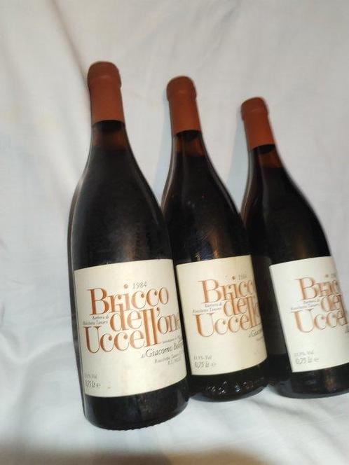 1984 Bricco dell uccellone Braida - Piëmont - 3 Flessen, Verzamelen, Wijnen