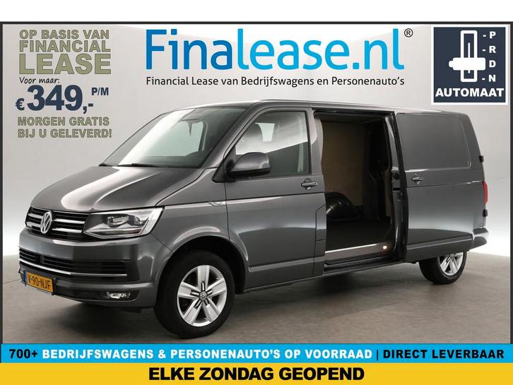 Volkswagen Transporter 2.0 TDI 150PK L2H1 Automaat Airco Cam, Auto's, Bestelauto's, Lease, Automaat, Diesel, Volkswagen, Zilver of Grijs