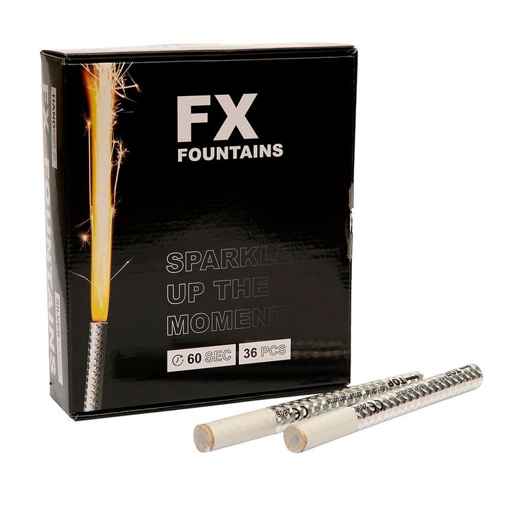 Vuurwerk IJsfontein met Voetje Zilver 60sec. 36st., Hobby en Vrije tijd, Taarten en Cupcakes maken, Nieuw, Verzenden