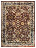 Groot Perzisch Tapijt Tabriz 350x250 wollen vloerkleed, Bruin, Ophalen of Verzenden, 200 cm of meer, Groot perzisch Tapijt wollen vloerkleed tabriz handgeknoopt iran