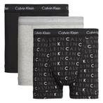 Calvin Klein Ondergoed 3Pack Zwart Grijs Logo Trunk, Verzenden
