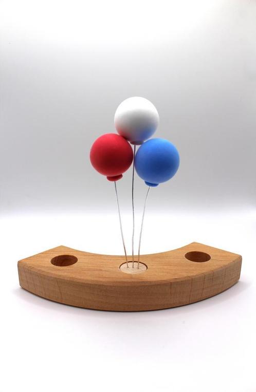 Jaarring steker koningsdag ballonnen rood/wit/blauw, Hobby en Vrije tijd, Feestartikelen, Nieuw, Ophalen of Verzenden