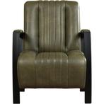 Leren fauteuil Glamour - Granada Moss (olijf/groen), Nieuw, Ophalen of Verzenden, 50 tot 75 cm, Industrieel, Modern, Retro