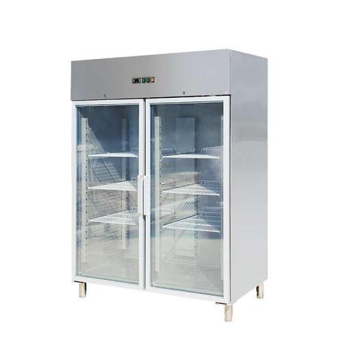 RVS vriezer met glazen deuren GN2/1 1400-1333 Liter, Witgoed en Apparatuur, Vriezers en Diepvrieskisten, Nieuw, Ophalen of Verzenden