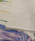 Stoffen met gekleurde Nappe, linnen-effect, speciale editie, Antiek en Kunst