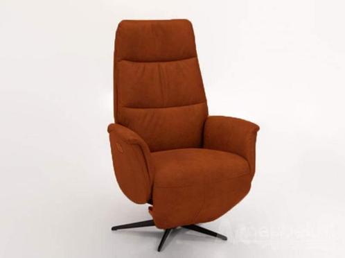 Relaxfauteuil Heino - relaxfauteuils - Cognac, Huis en Inrichting, Stoelen, Bruin, Nieuw, Leer