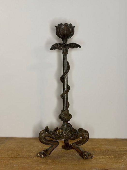 Taperstick (kleine blaker met een dunne pijp) - Brons, Antiek en Kunst, Curiosa en Brocante