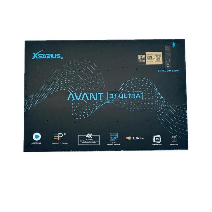 Xsarius Avant 3+ Ultra Black 4K OTT Android 11 Media Streame, Audio, Tv en Foto, Schotelantennes, (Schotel)antenne-accessoires