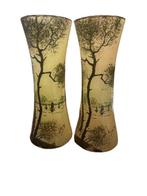 François-Théodore Legras - Vaas (2) - Glas - Paar vazen