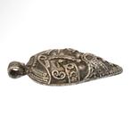 Viking periode Zilver Hanger met hoofd van de Noordgod Odin, Antiek en Kunst